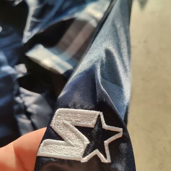 Men's Navy and Blue Jacket - Picture 1 of 6
